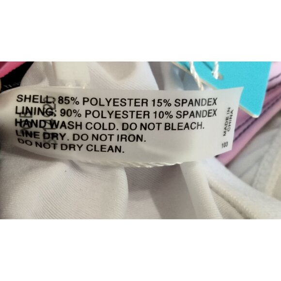 Yonique Plus Size 22W Swimsuit Tankini Skirt Set High Neck Three Keyhole Design - Picture 8 of 8